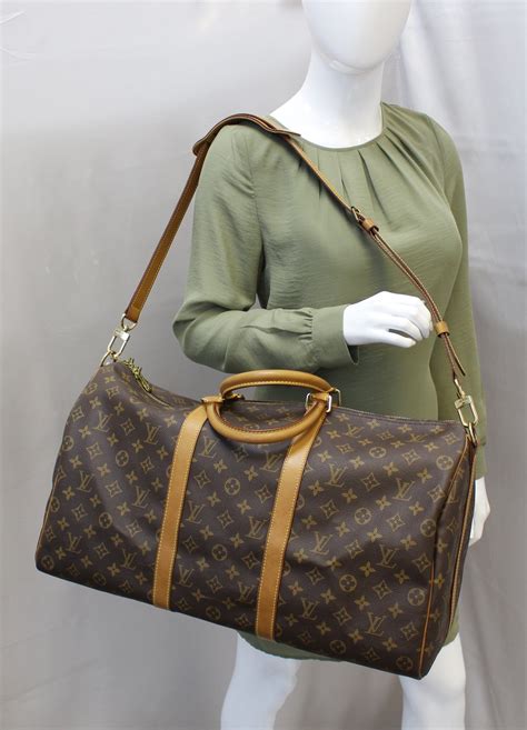 lv keepall bandouliere 50|louis vuitton keepall monogram.